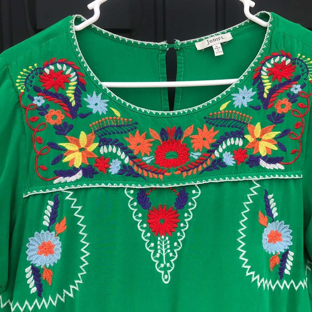 Green Mexican top
